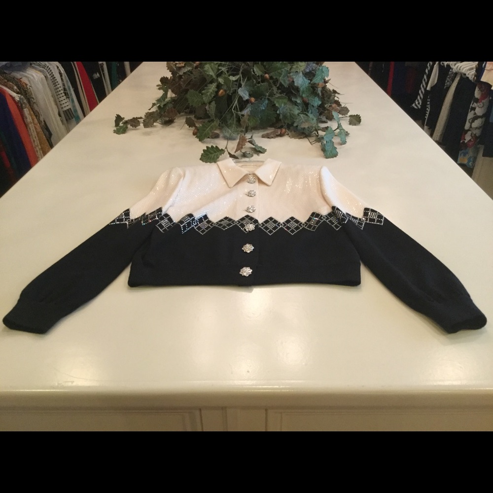 St John Evening Jacket - Cream, Black, Pyettes